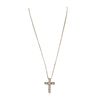 Image 2 : 14KT Yellow Gold 1.18ctw Diamond Cross Pendant With Chain