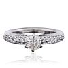 Image 1 : 18KT White Gold 0.70ctw Diamond Ring