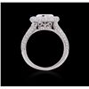 Image 2 : 18KT White Gold 1.15ctw Diamond Ring