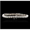 Image 2 : 14KT White Gold 3.24ctw Diamond Tennis Bracelet