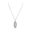 Image 1 : 14KT White Gold 1.79ctw Diamond Pendant With Chain