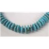 Image 3 : Stunning Navajo Turquoise Rondelle Bead Necklace