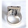 Image 4 : Navajo Silver Lone Mountain Turquoise Ring, Size14