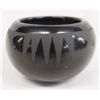 Image 1 : San Ildefonso Black-on-Black Pot by Pauline