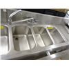 Image 2 : 4 Comp Bar Sink with Drain Sides - Speed Rail