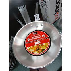 6 Aluminum Fry Pans 12" - 6 Times the Money  NEW