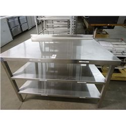 S/S 3-Shelf Table