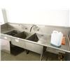 Image 1 : S/S 3-Comp Sink w/Lever Drains