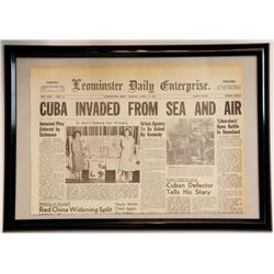"Cuba Invaded from Sea and Air" Leonminster Daily