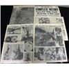 Image 5 : COLLECTION OF 15 WWII HEADLINE NEWSPAPERS & LOOK MAG