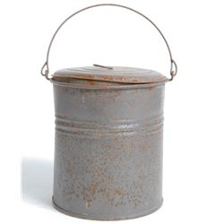 Civil War Era 5" Ration Tin w/ Wire Handle Great Cond!