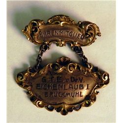 WWI German Ehrenmitglied Medal Original