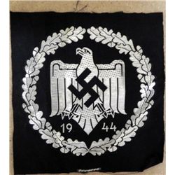 ORIGINAL NAZI 1944 SPORTS EAGLE SWASTIKA UNIFORM PATCH