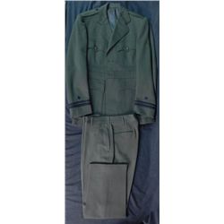 WWII US NAVY GREEN UNIFORM & PANTS-TAILOR MADE-