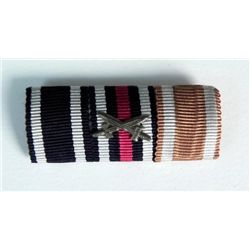 ORIGINAL NAZI 3 RIBBON BAR - PIN BACK