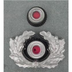 ORIG WEHRMACHT COCKADE & WREATH-MINT & EXTRA COCKADE