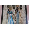 Image 3 : Large Egyptian Papyrus Pharoah & Queen Signed Painting