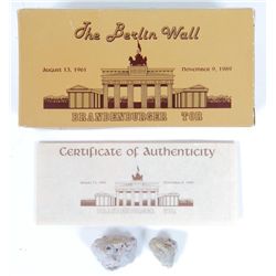 Genuine Pieces of Berlin Wall Box Gift Set Ren Forte