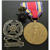 Image 2 : WWII ERA MEDAL & BADGES-VICTORY MEDAL-EXPERT BADGE