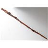 Image 1 : ANTIQUE WESTERN DIAMOND WILLOW CARVED WOOD CANE