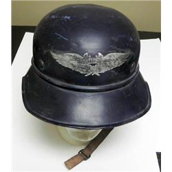 German Wehrmachtsgefolfe Luftschutzwarndienst Helmet