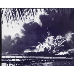 Aluminum Photo Print WWII USS Shaw Pearl Harbor 1941