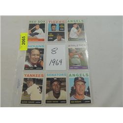 LOT 8 1964 TOPPS BASEBALL CARDS