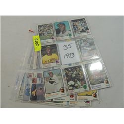 LOT 35 1973 TOPPS BASEBALL CARDS