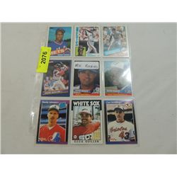 LOT 9 ASSORTED MISC ROOKIE BASEBALL CARDS
