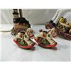 Image 2 : LOT 3 LIGHTHOUSE ROCKING HORSE CANDLE HOLDERS