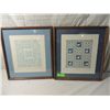 Image 1 : LOT 2 FRAMED AMERICAN QUILTING ART COUNTRY SAMPLER