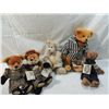 Image 1 : LOT 5 SMALL COTTAGE COLLECTIBLES BEARS FOX