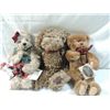 Image 1 : LOT 3 COTTAGE COLLECTIBLE BEARS BY GANZ