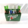 Image 1 : VINTAGE 8 7UP PEPSI GLASS BOTTLES