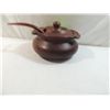 Image 2 : COVERED CHESTNUT CASSEROLE DISH WITH SPOON