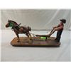 Image 1 : 1940S VINTAGE FOLK ART DETAILED HORSE & PLOW