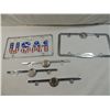 Image 1 : LOT 5 ASSORTED LICENCE PLATE COVERS & PLATE