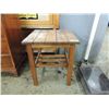 Image 1 : WOODEN SIDE TABLE INDOOR/OUTDOOR TABLE