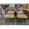 Image 1 : 4 VINTAGE AMERICAN COUNTRY DINING CHAIRS