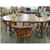 Image 1 : VINTAGE AMERICAN COUNTRY DINING TABLE & CHAIRS