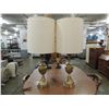 Image 1 : PAIR LARGE BRASS TABLE LAMPS