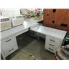 Image 1 : LARGE GRAY CORNER OFFICE DESK
