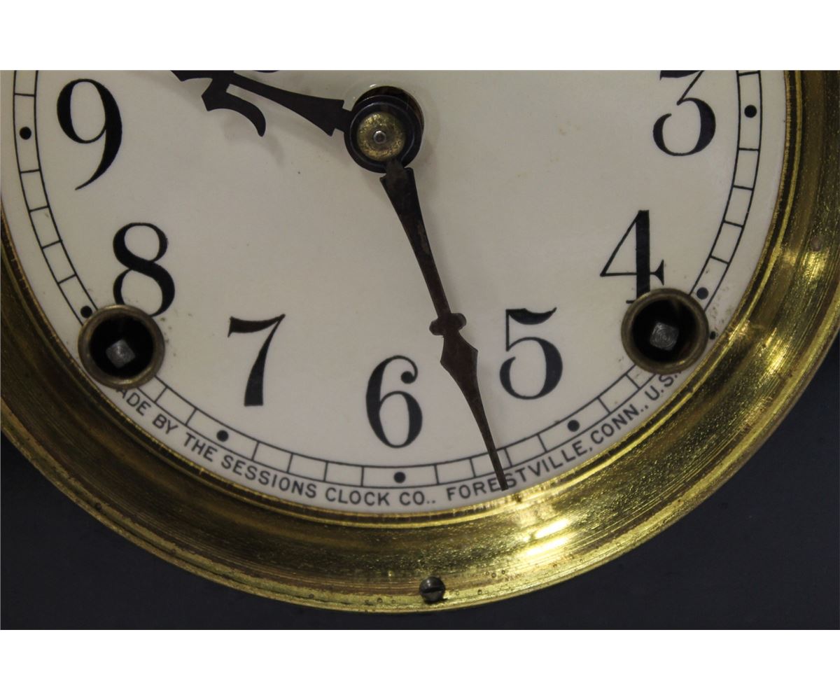 Sessions Clock Co. Forestville Conn. Key Wind 8 Day Mantel Clock w