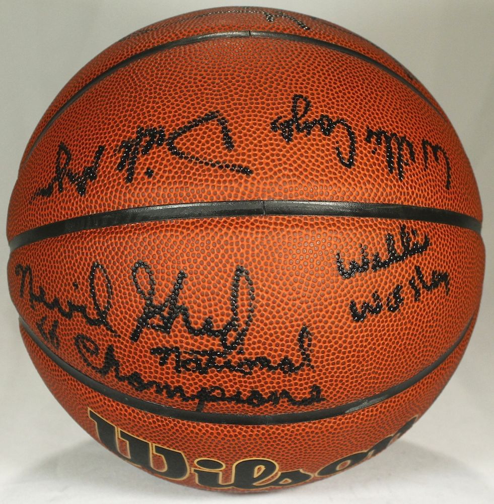 1965-66 Texas Western Basketball Team-Signed by (14) with Don Haskins