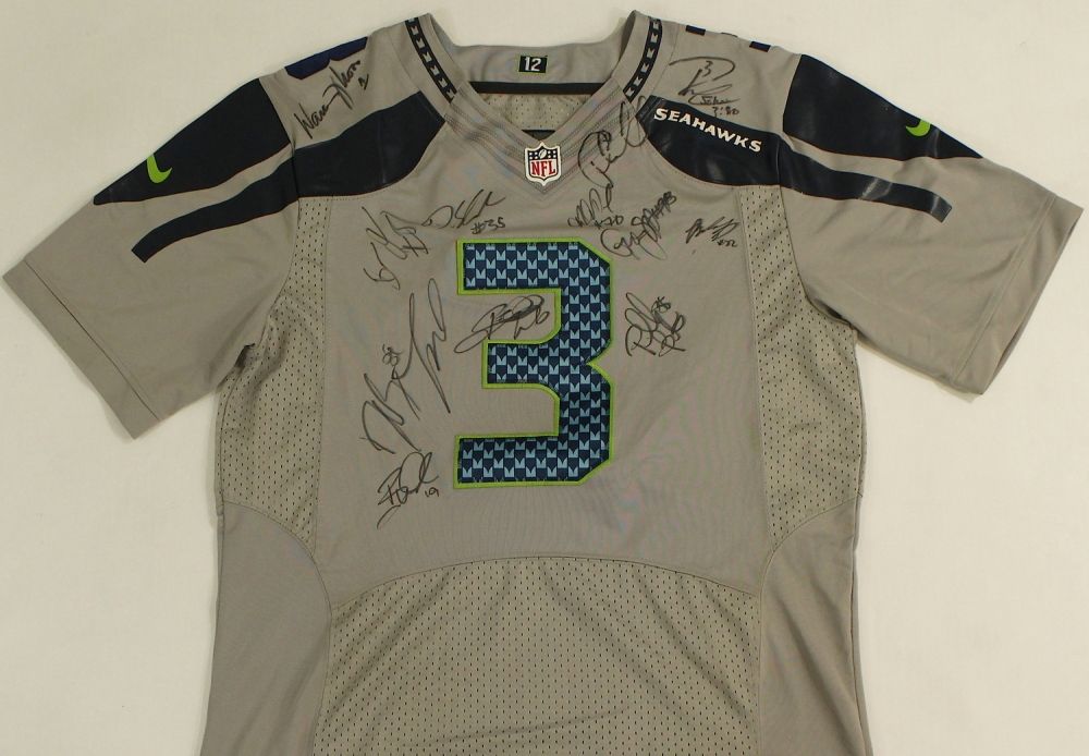 signed seahawks jersey