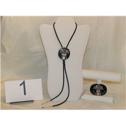 Zuni Belt Buckle and Bolo Tie