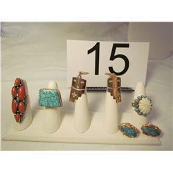Assorted Rings  and Ear Rings