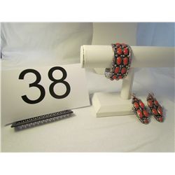Navajo Earrings and Bracelet