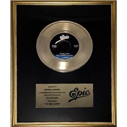 MICHAEL JACKSON IN HOUSE EPIC GOLD RECORD AWARD FOR THE GIRL IS MINE