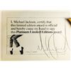 Image 2 : MICHAEL JACKSON PLATINUM LIMITED EDITION ARTIST OF THE DECADE SIGNED AWARD